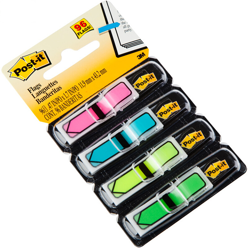 3M（Post-it） 684-ARR4 箭頭指示標(biāo)簽/報(bào)事貼 24片*4色/包_http://bzsa.cn/img/images/C201902/1551164402002.jpg