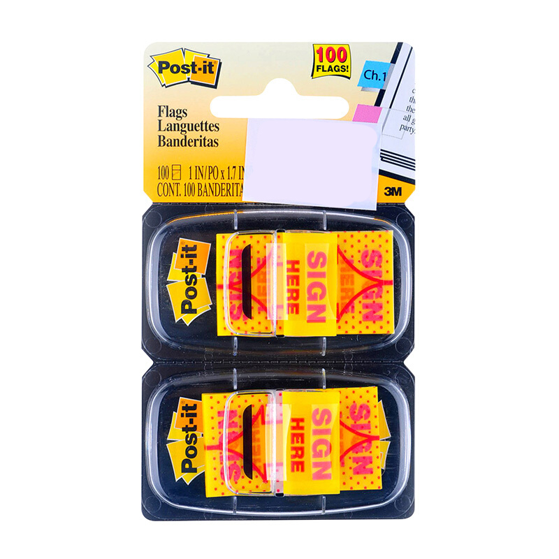 3M（Post-it） 680-SH2 指示標(biāo)簽/簽名標(biāo)簽/箭頭提示標(biāo)簽 25.4*43.2mm 100張/卡_http://bzsa.cn/img/images/C201902/1551166120600.jpg