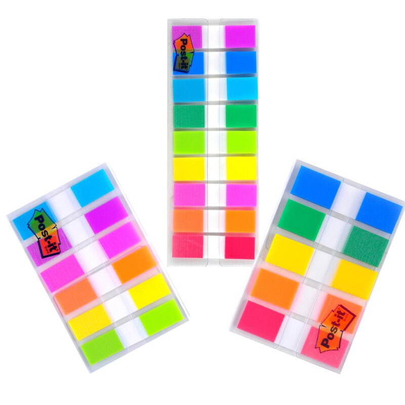 3M（Post-it） 683-9CF 透明抽取式指示標簽 12*44mm 10張*9色/包_http://bzsa.cn/img/images/C201902/1551167452725.jpg