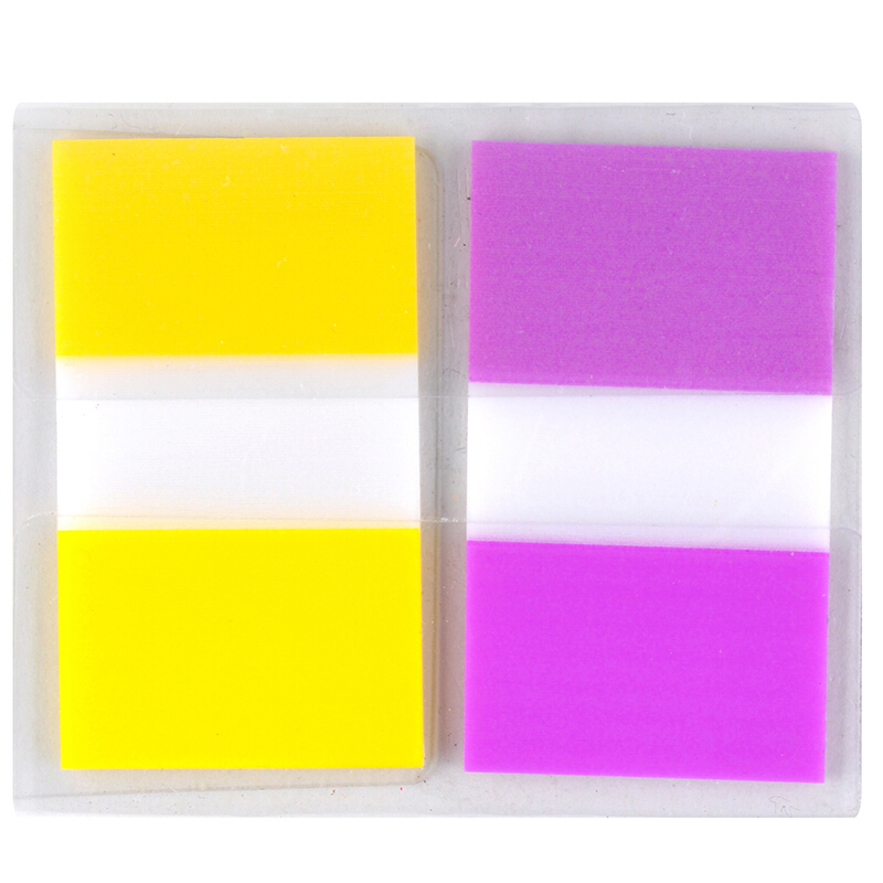 3M（Post-it） 680-2PK-3 透明指示標簽/報事貼 黃紫 20張*2色/包_http://bzsa.cn/img/images/C201902/1551172579035.jpg