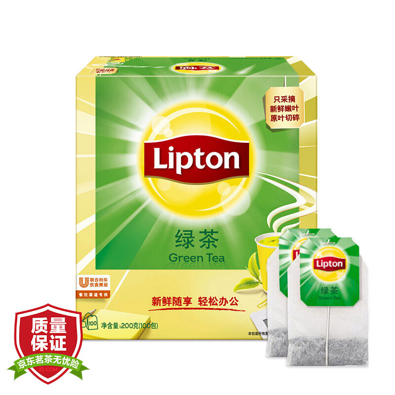 立頓（Lipton） 茶葉 100包200g 袋泡茶茶包(綠茶)_http://bzsa.cn/img/images/C201902/1551337854604.jpg