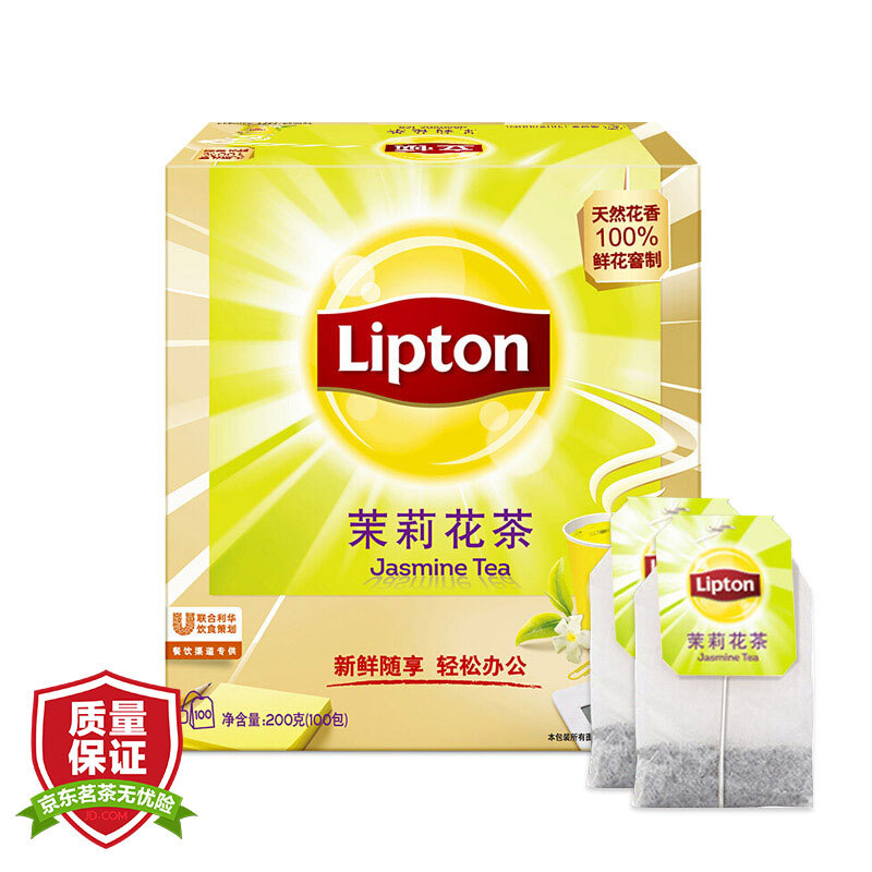 立頓（Lipton） 茶葉 100包200g 袋泡茶茶包(茉莉花茶)_http://bzsa.cn/img/images/C201902/1551337927691.jpg
