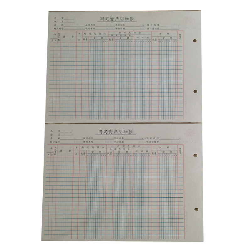 成文厚 528-1 固定資產(chǎn)明細賬賬頁 16K 100頁/包_http://bzsa.cn/img/images/C201903/1551667916934.jpg