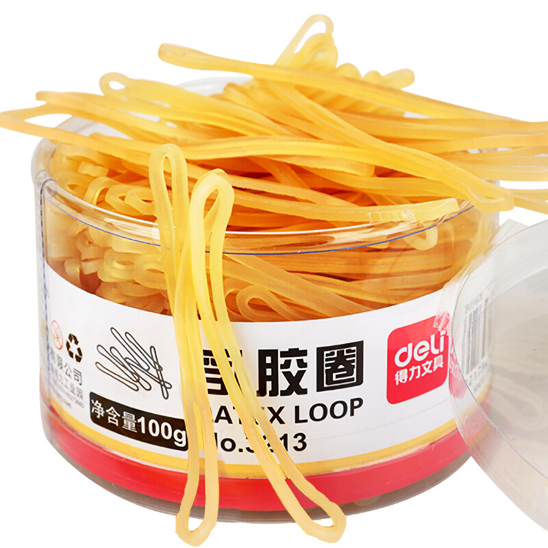 得力（deli） 3213 強(qiáng)韌性乳膠圈 橡皮筋 筒裝100g_http://bzsa.cn/img/images/C201903/1551687787351.jpg
