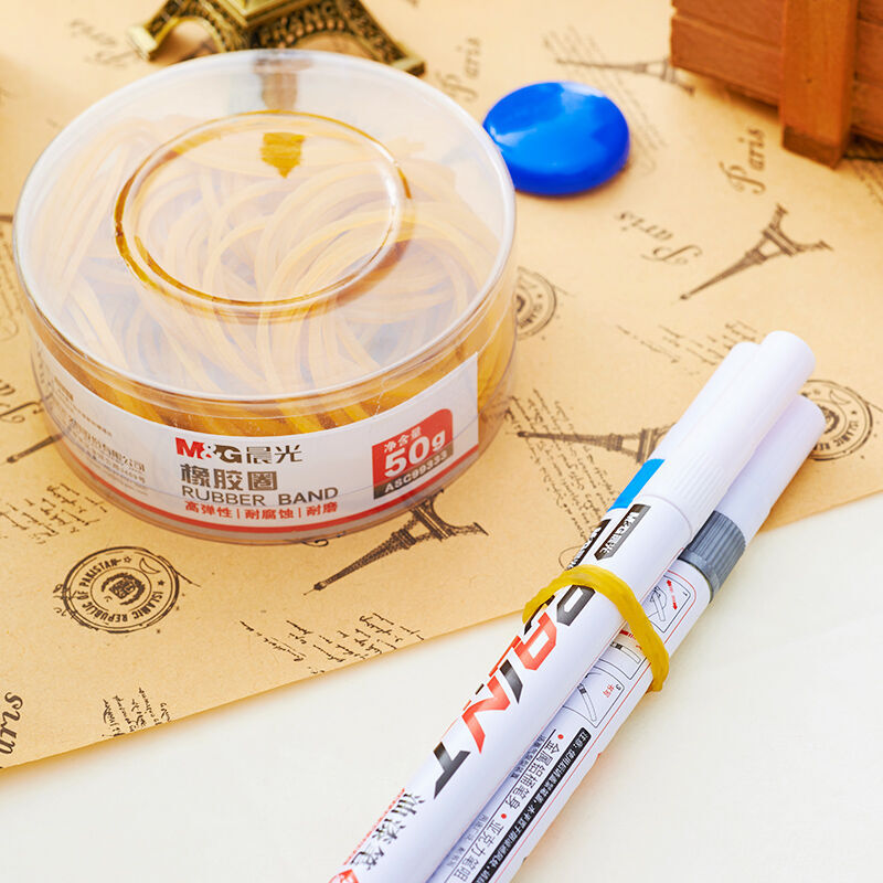晨光（M&G） ASC99333  辦公橡皮圈 橡膠圈 乳膠圈 皮筋 筒裝 50g _http://bzsa.cn/img/images/C201903/1551689226049.jpg