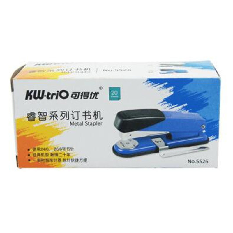 可得優(yōu)（KW-triO） 5526  12#訂書(shū)機(jī) 訂書(shū)器 附起釘器 顏色隨機(jī)_http://bzsa.cn/img/images/C201903/1551774394460.jpg