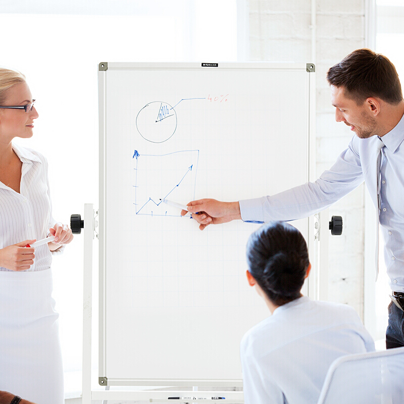 晨光（M&G） ADB98342H 易擦三角架白板 單面白600*900mm 雙面白_http://bzsa.cn/img/images/C201903/1551854525566.jpg