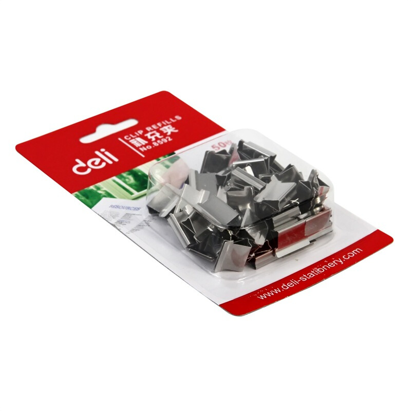 得力（deli） 8592 推夾器夾紙器 補(bǔ)充裝夾子 1卡裝 _http://bzsa.cn/img/images/C201903/1551859679971.jpg