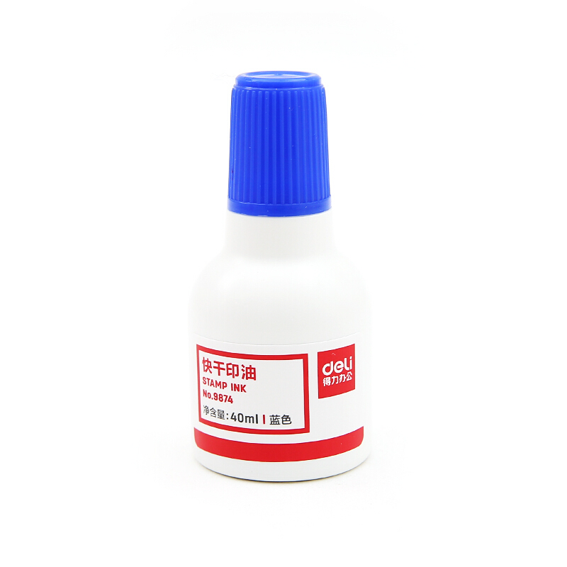 得力（deli） 9874  原子快干印油 印泥 40ml(藍(lán)色)_http://bzsa.cn/img/images/C201903/1552008156341.jpg