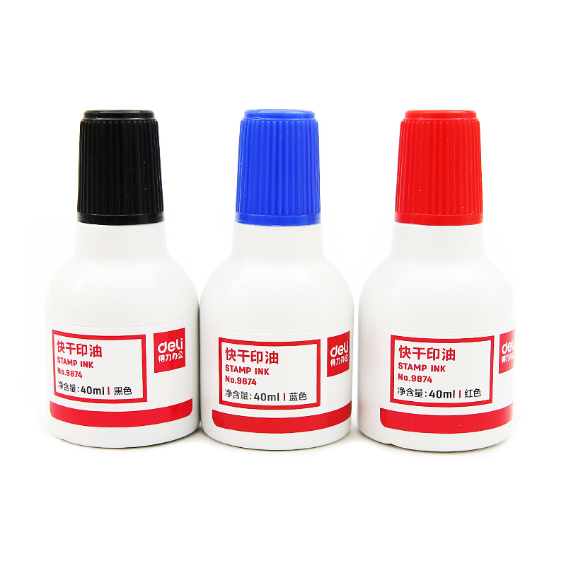 得力（deli） 9874  原子快干印油 印泥 40ml(藍(lán)色)_http://bzsa.cn/img/images/C201903/1552008156372.jpg