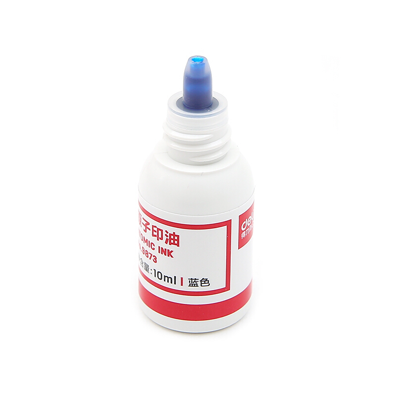 得力（deli） 9873 原子快干印油 印泥 10ml(藍色)_http://bzsa.cn/img/images/C201903/1552008474325.jpg
