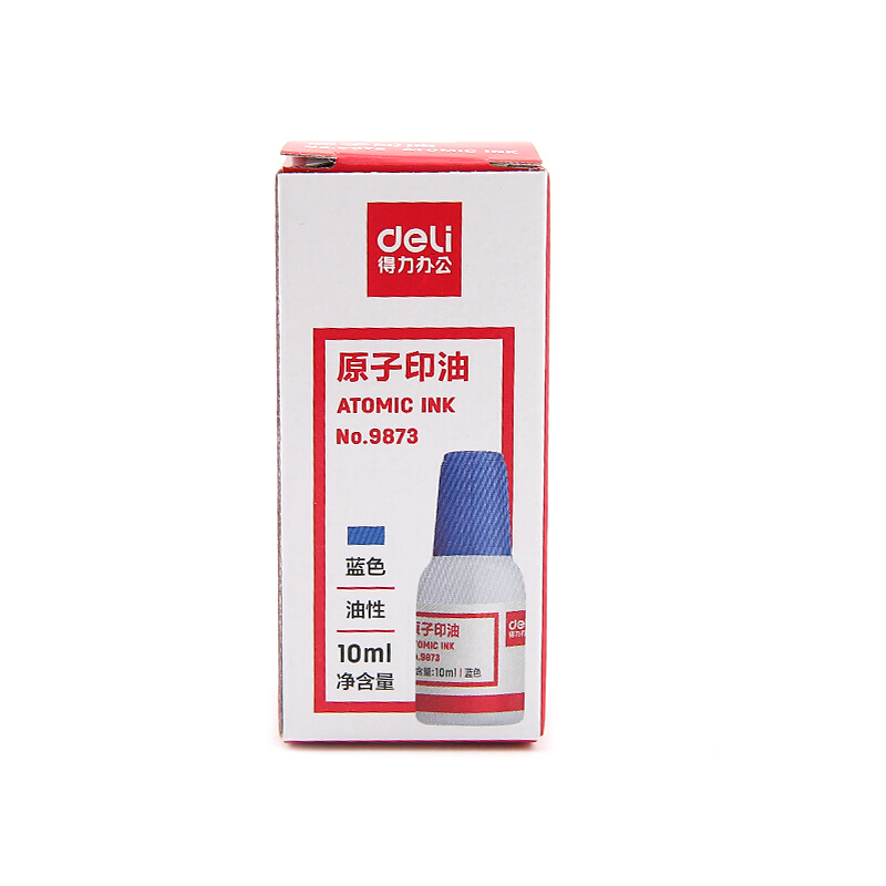 得力（deli） 9873 原子快干印油 印泥 10ml(藍色)_http://bzsa.cn/img/images/C201903/1552008474354.jpg