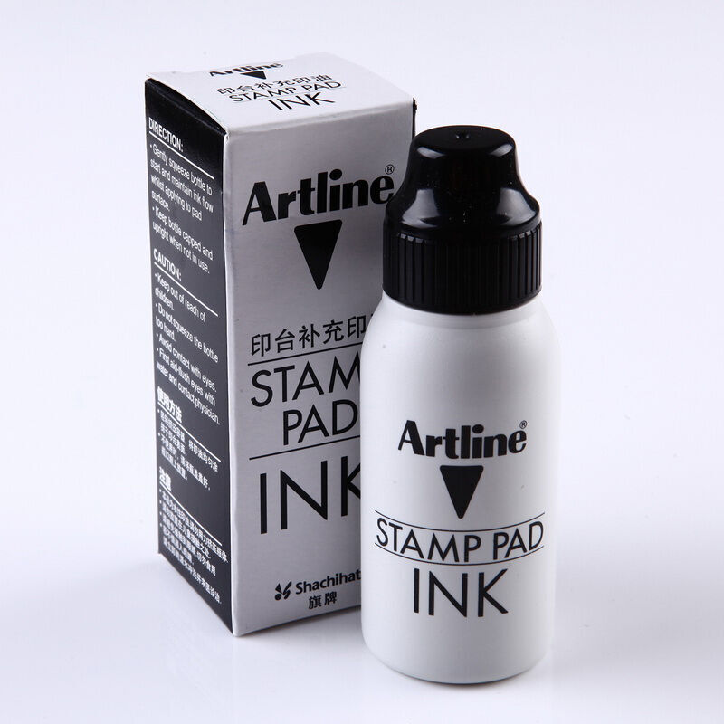 旗牌（Artline） 雅麗ESA-2N 辦公印臺(tái)補(bǔ)充印油50ml(黑色)_http://bzsa.cn/img/images/C201903/1552013009926.jpg