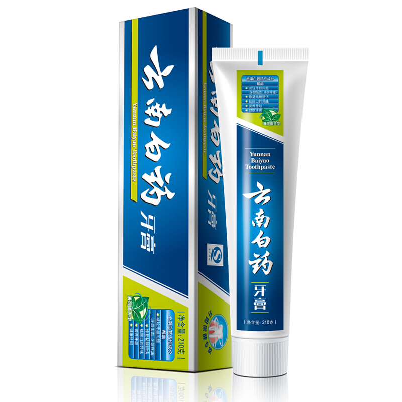 云南白藥 牙膏 210g （留蘭香型）_http://bzsa.cn/img/images/C201903/1552035859510.jpg