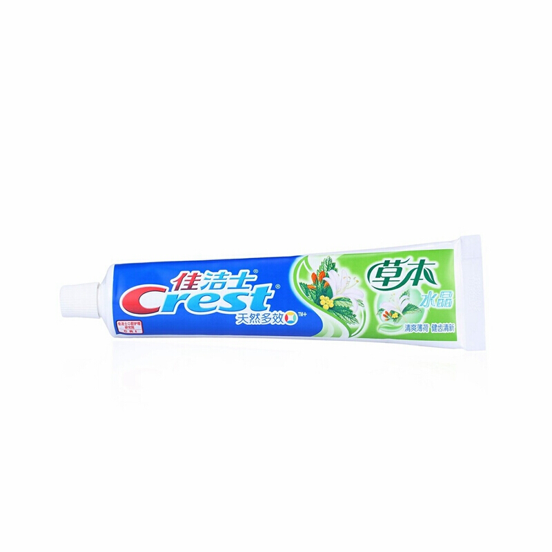 佳潔士（CREST） 草本水晶牙膏（清爽薄荷香型）90g_http://bzsa.cn/img/images/C201903/1552036235107.jpg