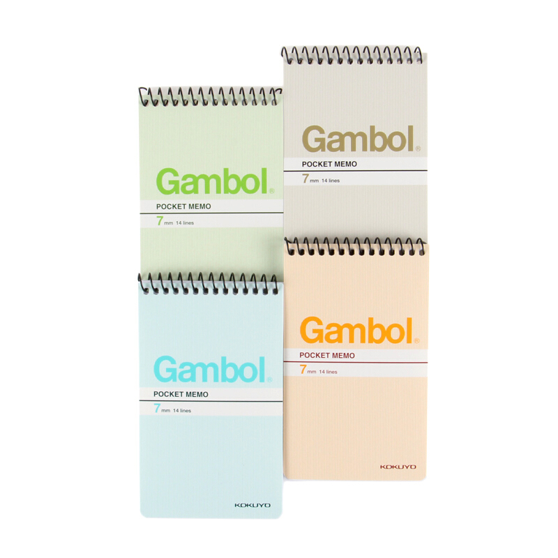 渡邊（Gambol） SA7506 螺旋豎翻筆記本 A7/50頁 24本/包 (本)_http://bzsa.cn/img/images/C201903/1552284213904.jpg
