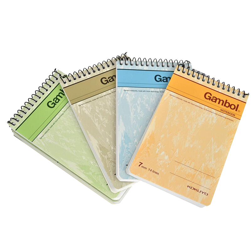 渡邊（Gambol） SA7506 螺旋豎翻筆記本 A7/50頁 24本/包 (包)_http://bzsa.cn/img/images/C201903/1552284283406.jpg