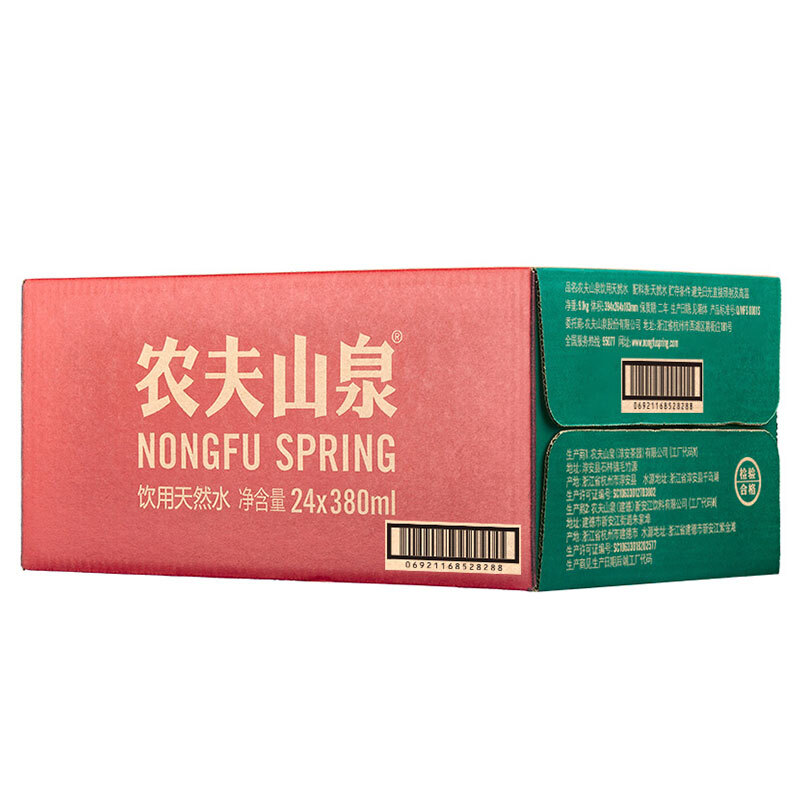 農(nóng)夫山泉（NONGFU SPRING） 380ml  飲用天然水 1*24瓶 整箱_http://bzsa.cn/img/images/C201903/1552381569737.jpg
