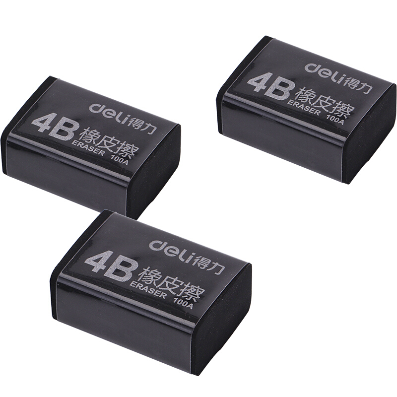 得力（deli）30塊4B黑色橡皮擦7545_http://bzsa.cn/img/images/C201906/1561430413116.jpg