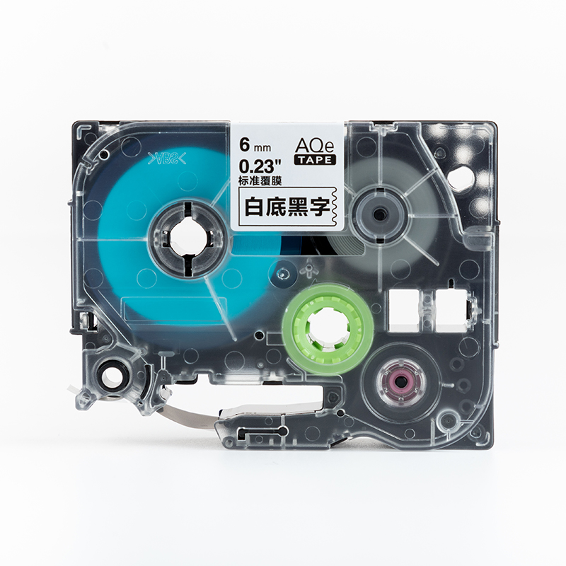 愛墨 AQe-141（18mm）標(biāo)準(zhǔn)覆膜標(biāo)簽打印機(jī)色帶 紅底黑字_http://bzsa.cn/img/images/C201907/1564102812903.jpg