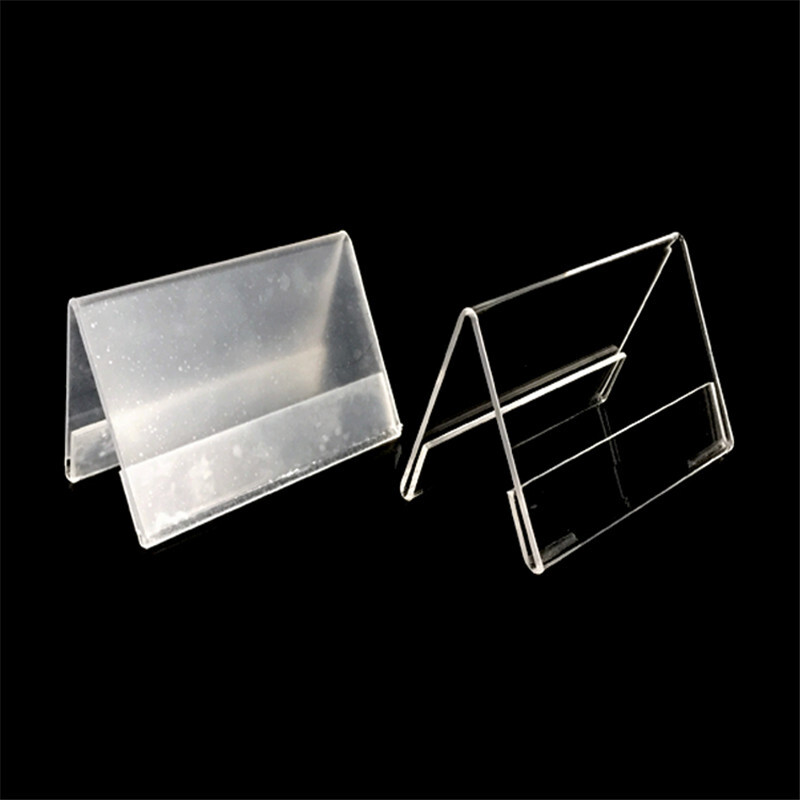 亞克力雙面透明三角桌牌150mm*85mm