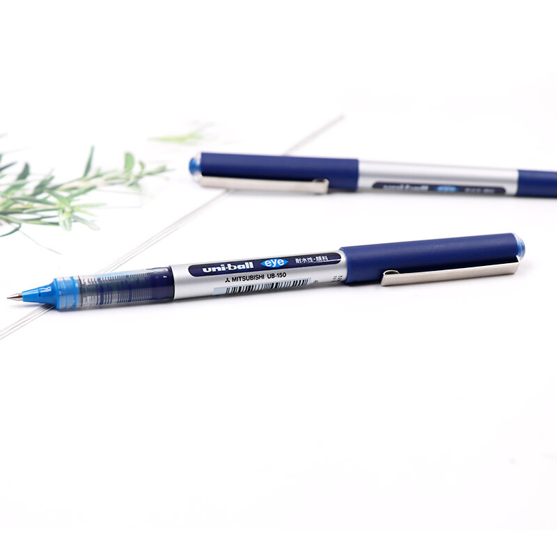 三菱（uni）UB-150（可透視）中性筆 簽字筆0.5mm 單支 (藍(lán)色) _http://bzsa.cn/img/images/C202007/1594785753245.jpg