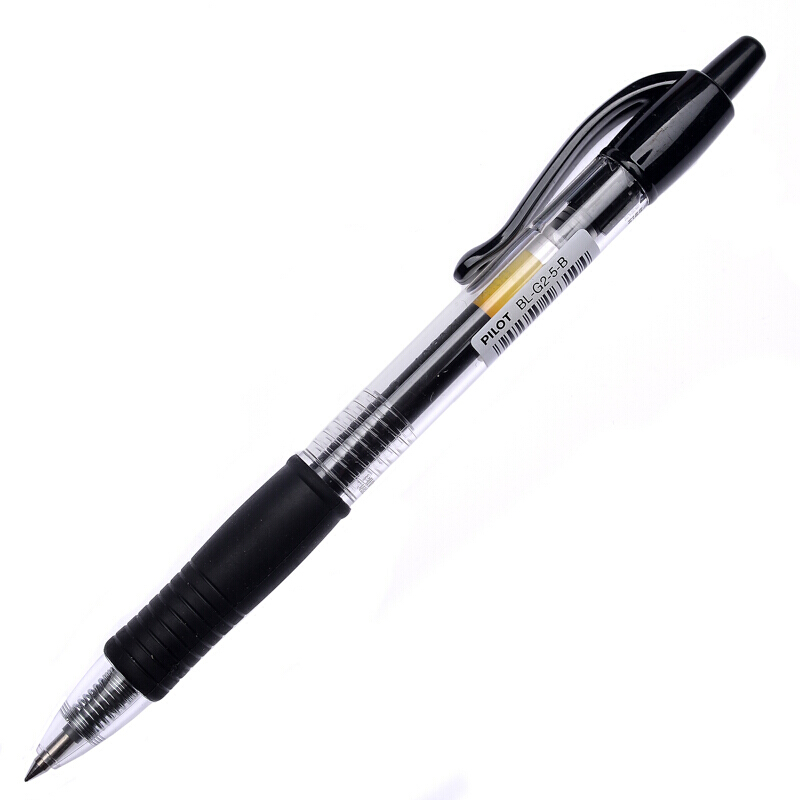 百樂(lè)（PILOT）BL-G2-5-B 按動(dòng)中性筆啫喱筆 簽字筆0.5mm 12支/盒 (黑色) _http://bzsa.cn/img/images/C202007/1594869773291.jpg