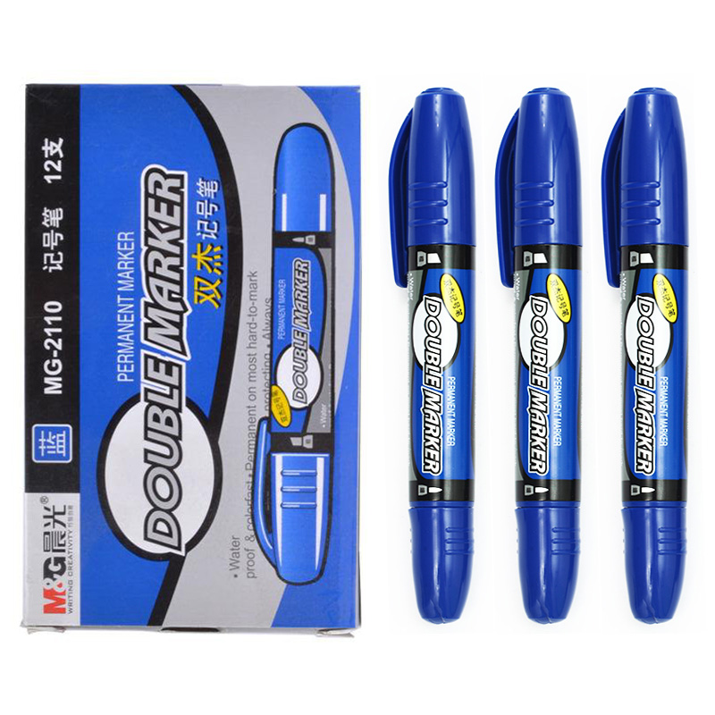 晨光（M&G） MG 2110 大雙頭油性記號(hào)筆 單支裝（藍(lán)色）