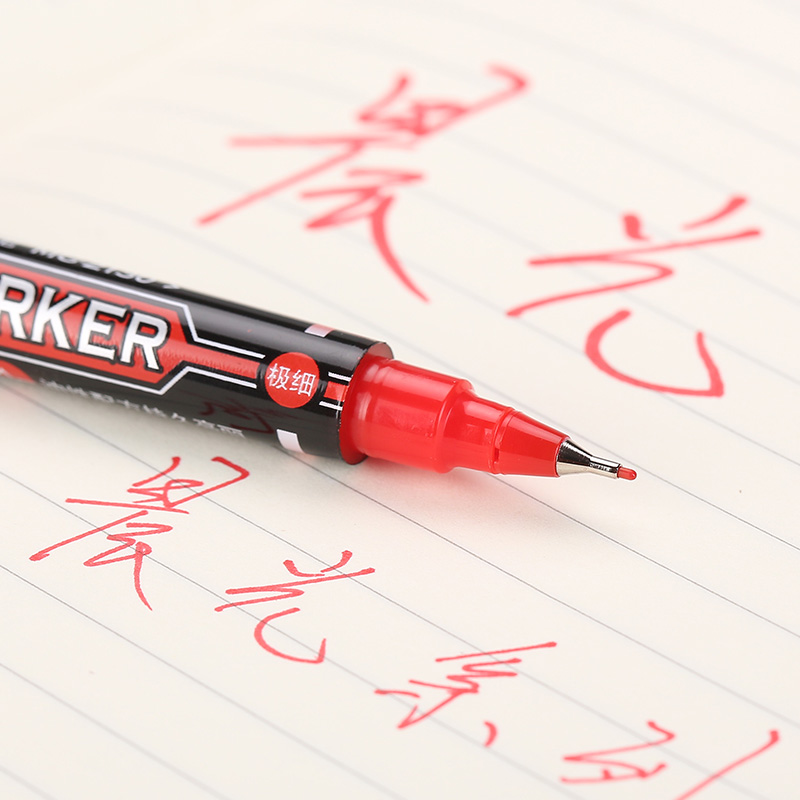 晨光（M&G） MG 2130 小雙頭油性記號(hào)筆 單支裝（紅色）_http://bzsa.cn/img/images/C202008/1598340415238.jpg