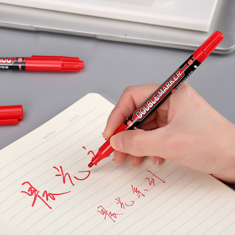 晨光（M&G） MG 2130 小雙頭油性記號(hào)筆 單支裝（紅色）_http://bzsa.cn/img/images/C202008/1598340419136.jpg