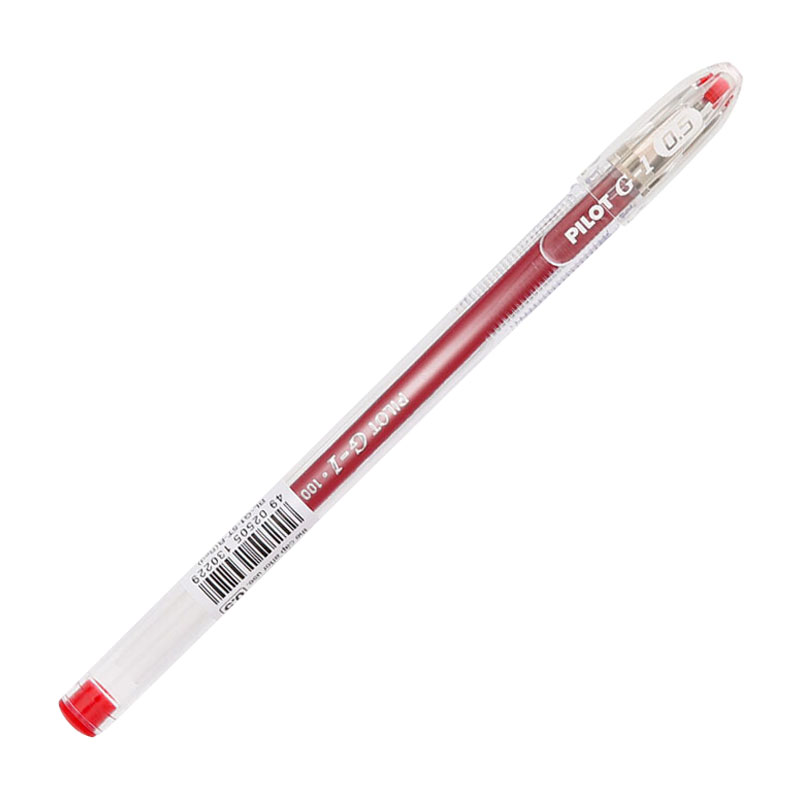 百樂（PILOT）BL-G1-5T 子彈頭中性筆啫喱筆 簽字筆0.5mm/12支裝（紅色）_http://bzsa.cn/img/images/C202009/1598929016661.jpg