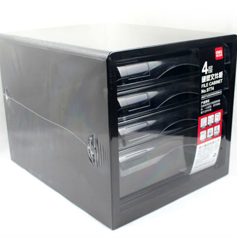 得力（deli） 9774 四層無(wú)鎖透明塑料文件柜_http://bzsa.cn/img/images/C202009/1599205469395.jpg