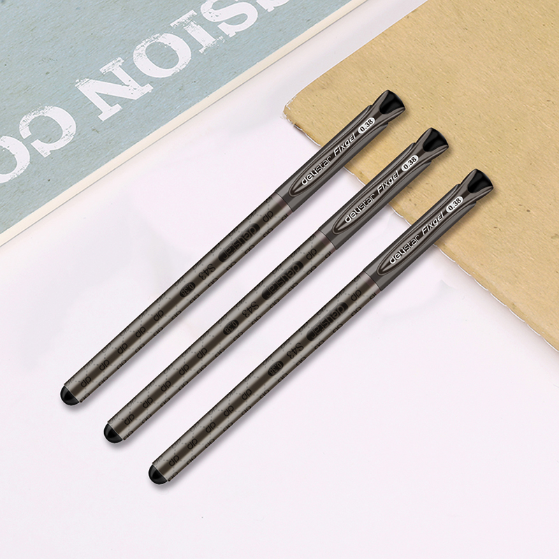 得力（deli）S43 財(cái)務(wù)專用中性筆 黑色簽字筆 0.38mm 12支盒_http://bzsa.cn/img/images/C202009/1599443882367.jpg