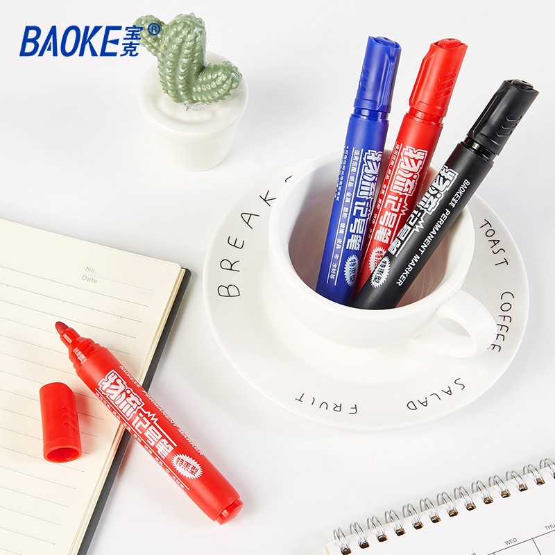 寶克（BAOKE） MP-291 油性快干物流記號筆 黑色 12支/盒_http://bzsa.cn/img/images/C202009/1599724026285.jpg