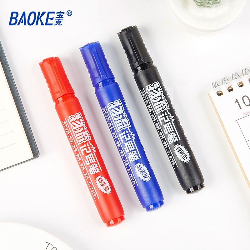 寶克（BAOKE） MP-291 油性快干物流記號筆 黑色 12支/盒_http://bzsa.cn/img/images/C202009/1599724030692.jpg