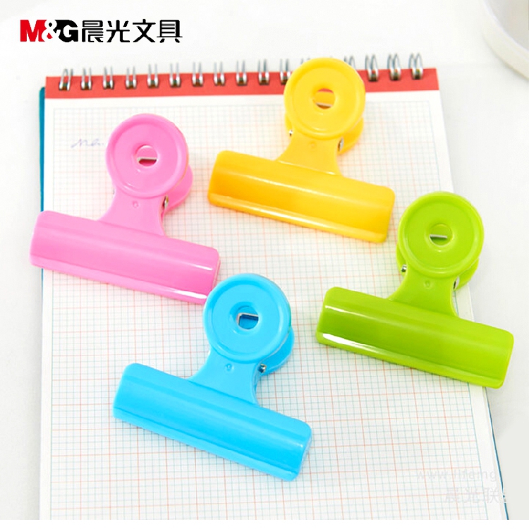 晨光（M&G） ABS92751 彩色塑膠票夾票據(jù)夾 64mm 5只袋 _http://bzsa.cn/img/images/C202009/1600147313349.jpg