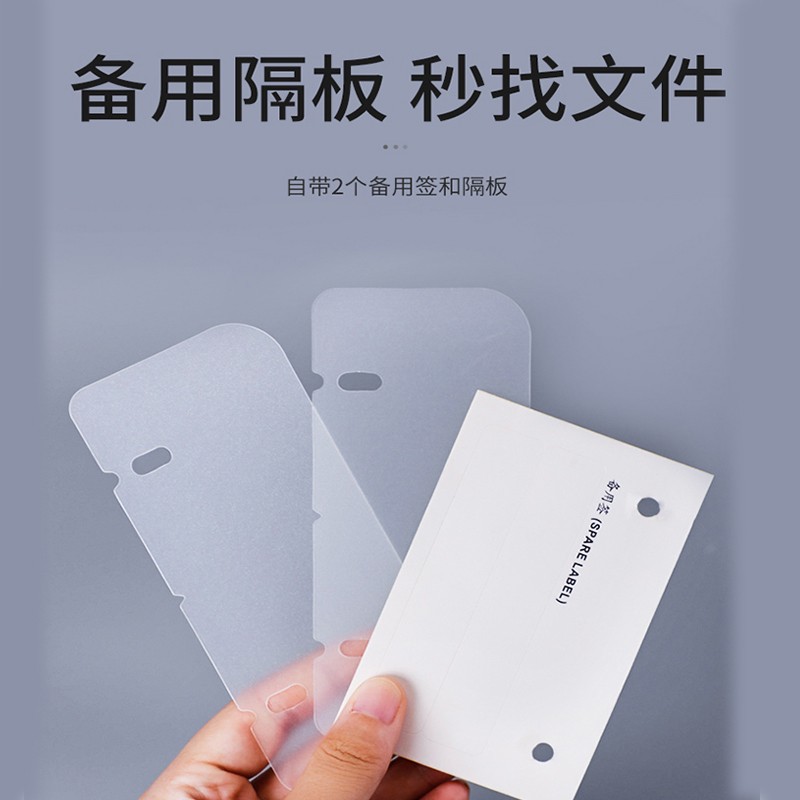 得力（deli） PE110-T A4打孔透明文件夾 半透明色_http://bzsa.cn/img/images/C202009/1600852319842.jpg