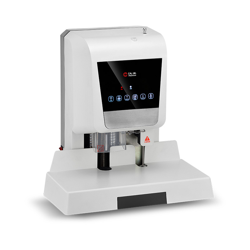 漢王（Hanvon）HW-6610AF自動會計(jì)財(cái)務(wù)憑證裝訂機(jī) 熱熔鉚管裝訂機(jī)激光定位電動檔案文件打孔機(jī)