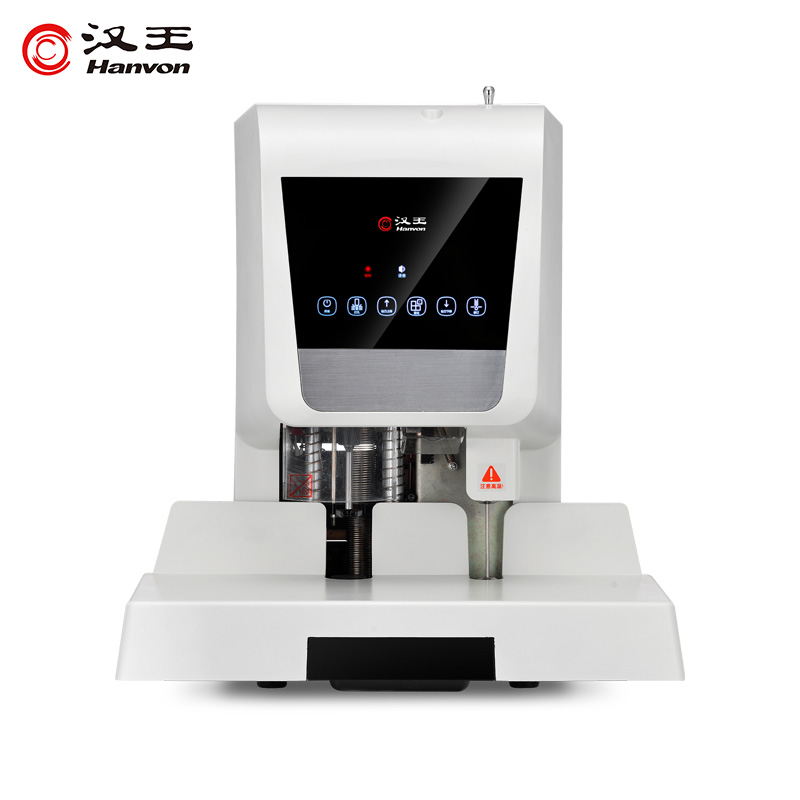 漢王（Hanvon）HW-6610AF自動會計財務(wù)憑證裝訂機 熱熔鉚管裝訂機激光定位電動檔案文件打孔機_http://bzsa.cn/img/images/C202010/1603354297981.jpg