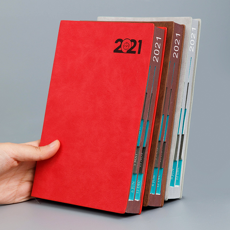 朗捷 2021年 日程本 A5 效率手冊(cè) 紅色（2021年單本）_http://bzsa.cn/img/images/C202012/1606807607934.jpg