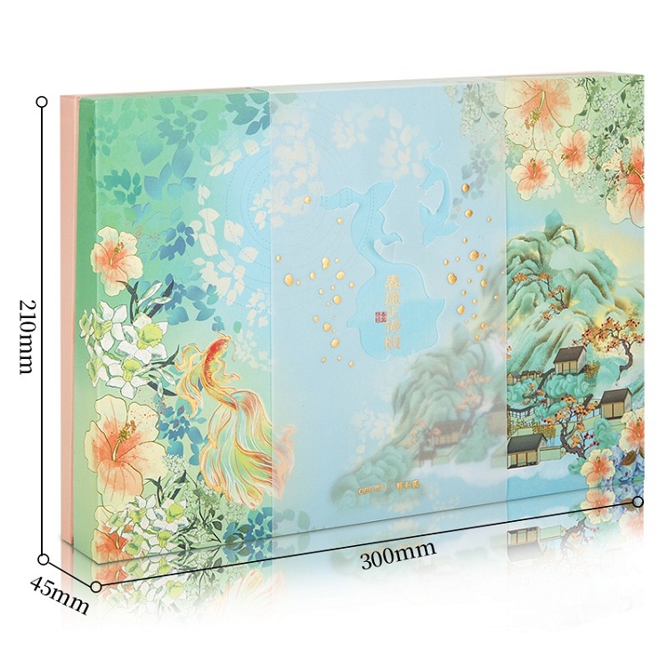 得力(deli) 頤和園聯(lián)名 春風(fēng)正得頤手賬本11件文具禮盒套裝 SZ627_http://bzsa.cn/img/images/C202103/1615963283984.jpg