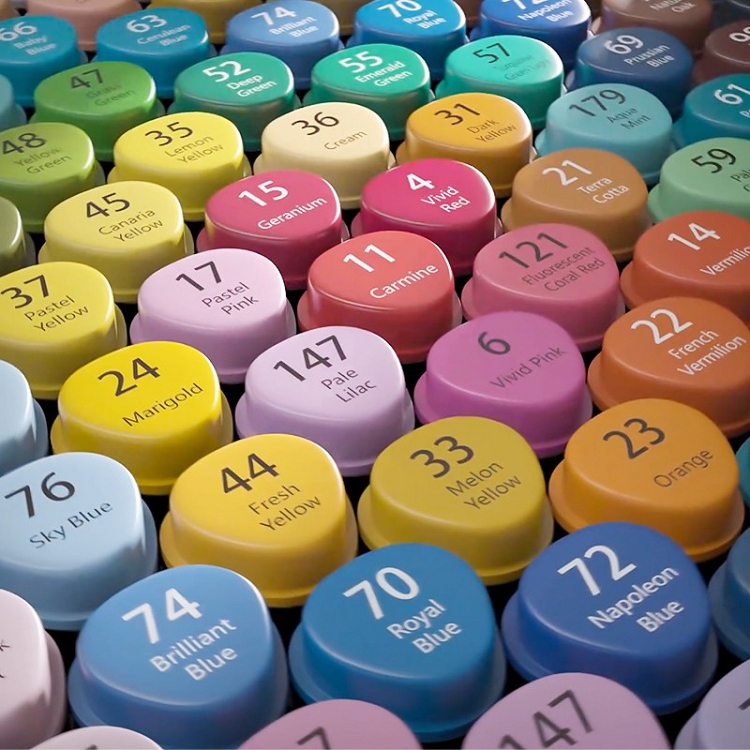 得力(deli) 學(xué)生馬克筆套裝 雙頭速干 鋼琴黑桿 60色 33807-60_http://bzsa.cn/img/images/C202103/1615964882615.jpg