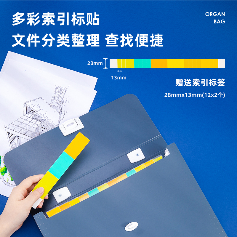 得力(deli)13格A4手提風(fēng)琴包多層文件夾 樂素系列學(xué)生試卷收納袋資料冊(cè)補(bǔ)習(xí)包 淺藍(lán)72593_http://bzsa.cn/img/images/C202107/1625818245452.jpg