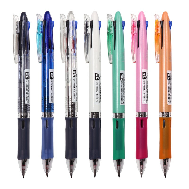 斑馬牌 (ZEBRA)三色圓珠筆 0.7mm子彈頭按壓多功能原子筆B3A5_http://bzsa.cn/img/images/C202109/1631955303668.jpg