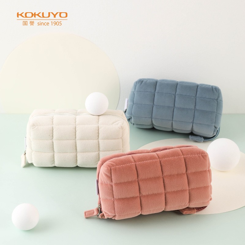 國譽（KOKUYO）學生辦公收納包枕枕包滌綸帆布筆袋淺粉中號WSG-KUK261LP_http://bzsa.cn/img/images/C202110/1634277415150.jpg