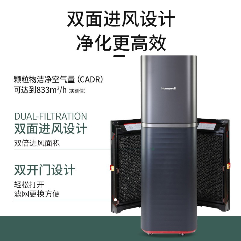 霍尼韋爾（Honeywell） KJ810G93G空氣凈化器 商務辦公除甲醛 大空間除霧霾凈化器遙控款_http://bzsa.cn/img/images/C202204/1648864602319.jpg