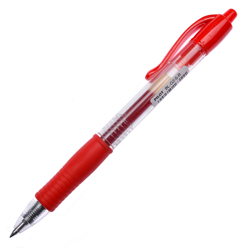 百樂（PILOT）BL-G2-5-R 按動中性筆啫喱筆 簽字筆0.5mm 12支/盒 (紅色) _http://bzsa.cn/img/sp/100/c71b52a7-e8c7-4543-91dd-e77bf00453c0.jpg