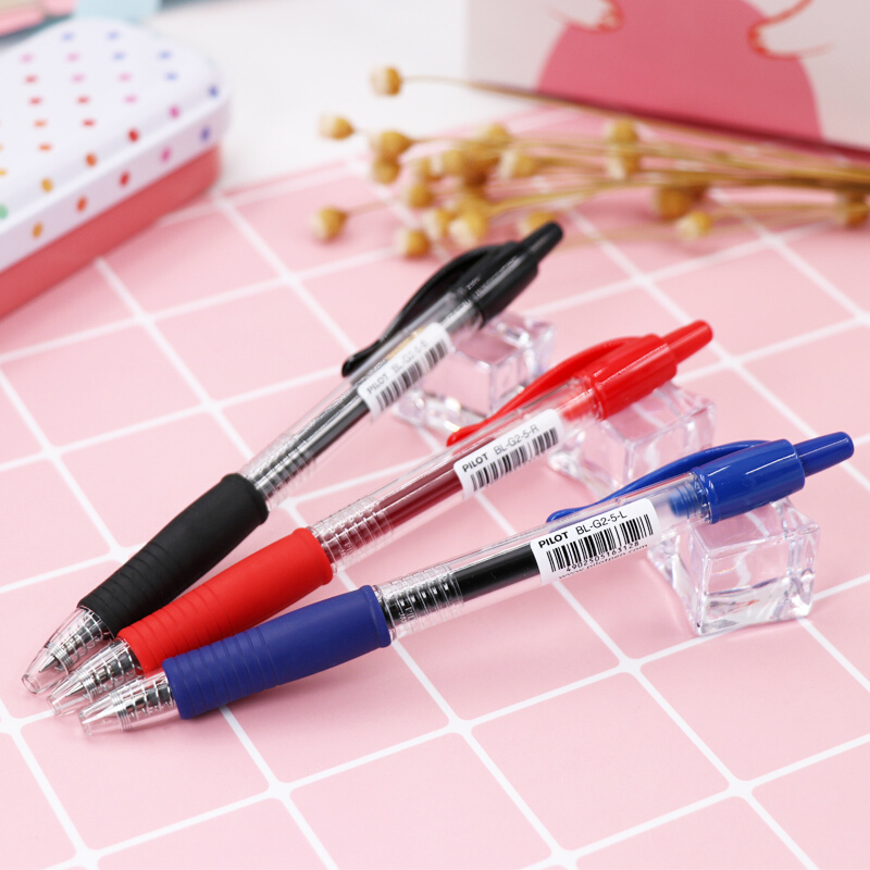 百樂（PILOT）BL-G2-5-R 按動中性筆啫喱筆 簽字筆0.5mm 12支/盒 (紅色) _http://bzsa.cn/img/sp/100/fdeea476-667d-4839-a5eb-cd366f0dafd6.jpg