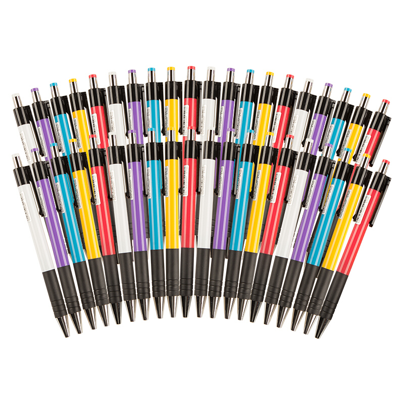 晨光（M&G） ABP88402 藍色子彈頭按動圓珠筆 中油筆 原子筆0.7mm 40支/盒