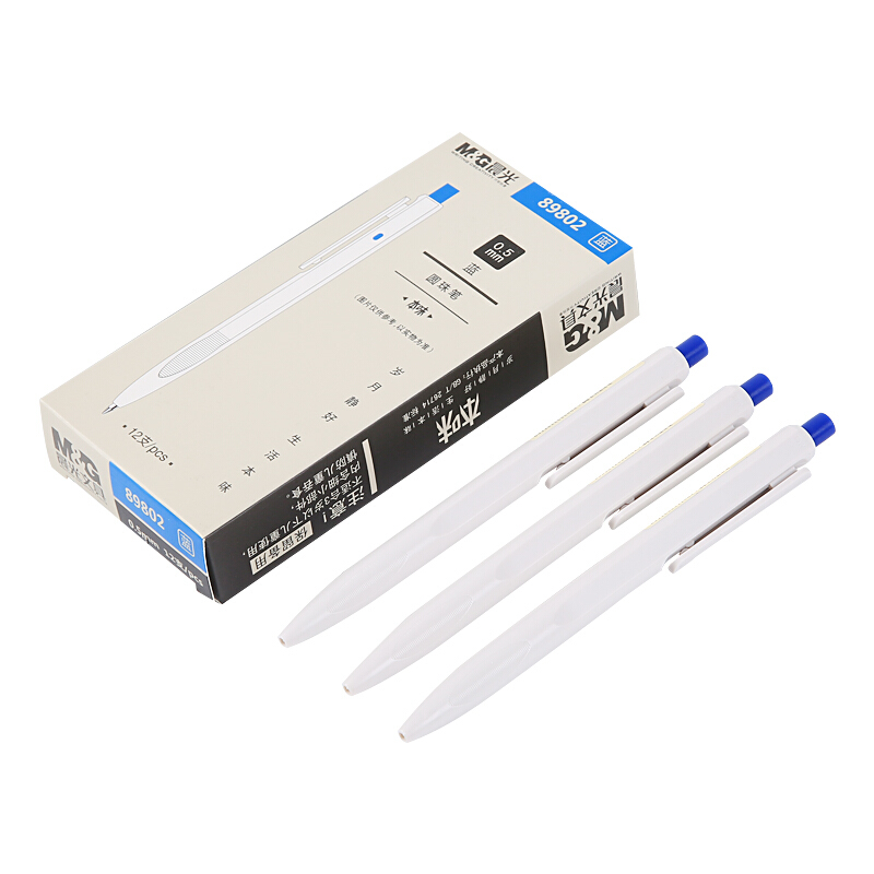 晨光（M&G） ABP89802 本味系列子彈頭按動(dòng)圓珠筆 中油筆 原子筆0.5mm/12支裝（藍(lán)色）_http://bzsa.cn/img/sp/101/ec7c97b2-187c-4b5c-85b8-d82a195a2fb7.jpg